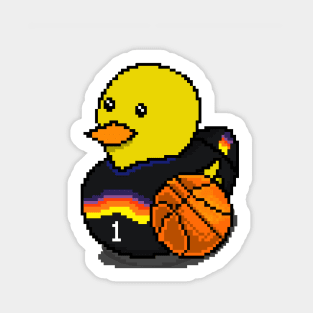 Suns Basketball Rubber Duck Sticker